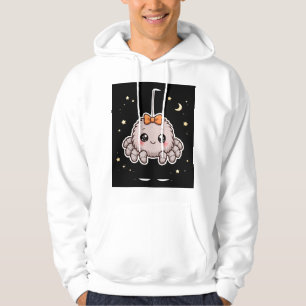 Moletom Cute Aranha Com Laço Halloween Hoodie