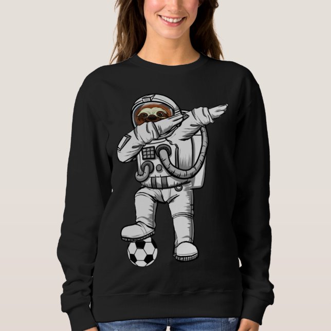 Moletom Cute Astronaut Astronomy Dabbing Sloth  Galaxy Soc (Frente)