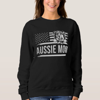 Moletom Cute AUSSIE dog pet owner MOM US flag theme