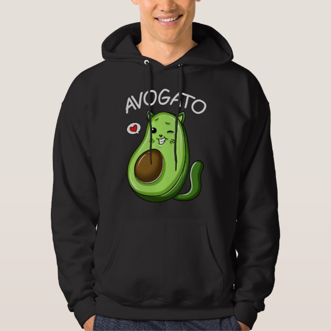 Moletom Cute Avogato Teens  Graphic Avocado Cat Womens Men (Frente)