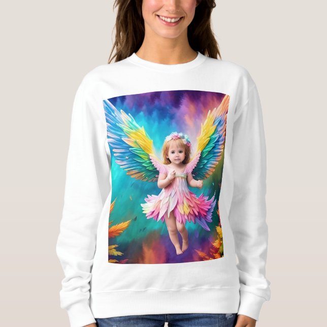 Moletom Cute Baby Angel Wings Art-38424 (Frente)