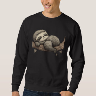 Moletom Cute baby cute sleeping sloth child   1