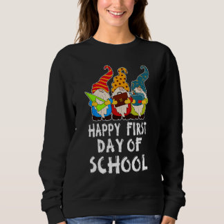 Moletom Cute Back to School Teacher Gnome Happy First Day 