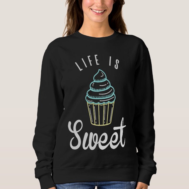 Moletom Cute Baking For Cupcake  and Pastry Chef Moms (Frente)