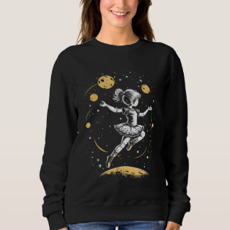 Moletom Cute Ballerina Girl Space Astronaut