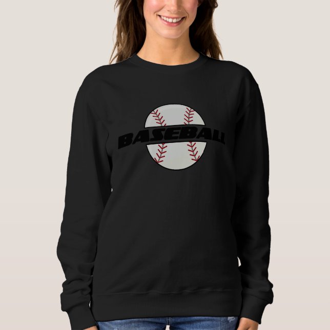 Moletom Cute Baseball Sporty Baseball Player Coach Fan Ath (Frente)