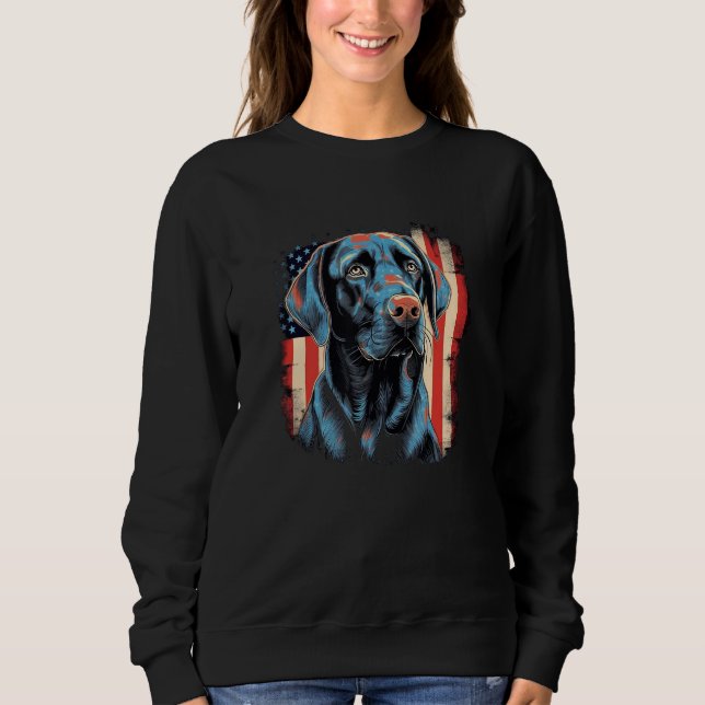 Moletom Cute Black Lab Black Labrador Retriever Puppy Dog  (Frente)