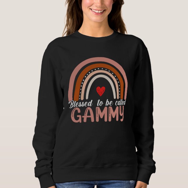 Moletom Cute Blessed To Be Called Gammy Rainbow Women Moth (Frente)