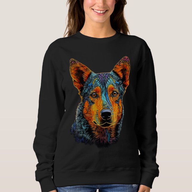 Moletom Cute Blue Heeler Dog on Australian Cattle Dog Love (Frente)