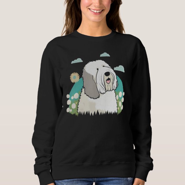 Moletom Cute Bobtail Dog on Old English Sheepdog  2 (Frente)