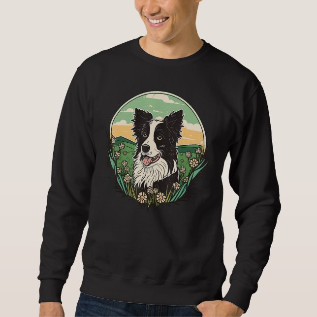Moletom Cute Border Collie Dog on Border Collie  1 (Frente)
