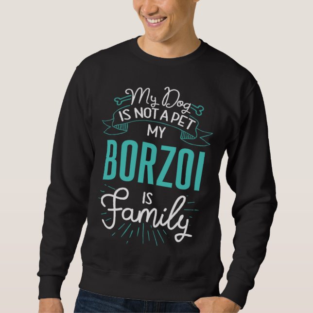 Moletom Cute Borzoi  Family Dog  for Women Men (Frente)