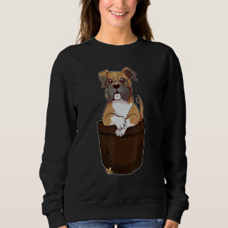 Moletom Cute Boxer In Your Pocket Dog     Men Women