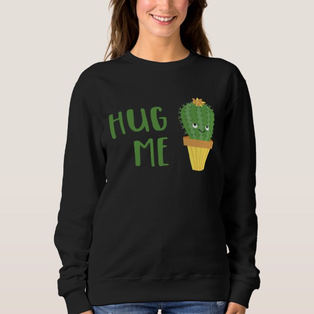 Moletom Cute Cactus  Hug Me (Frente)