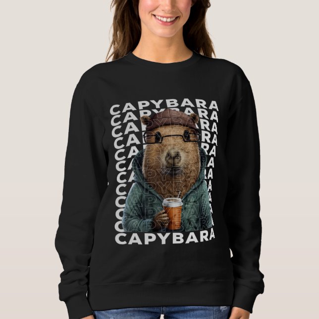 Moletom Cute Capybara  Women Kids Capybara (Frente)