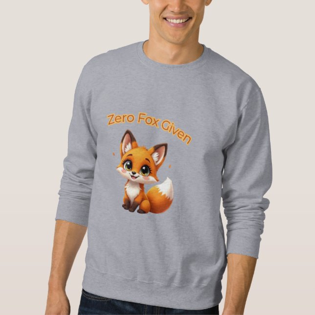 Moletom Cute Cartoon Fox – Adorable Kawaii Style (Frente)