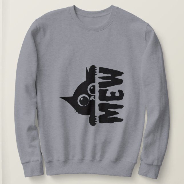 Moletom Cute Cat design Sweatshirt (Frente do Design)