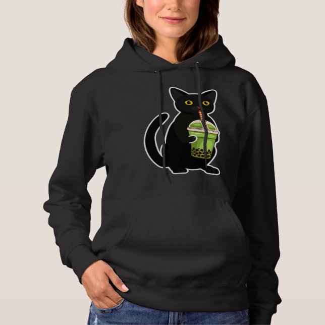 Moletom Cute Cat Drinking Tea  Tea  Costume Tea (Frente)