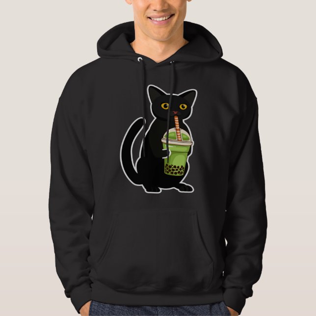 Moletom Cute Cat Drinking Tea  Tea  Costume Tea (Frente)
