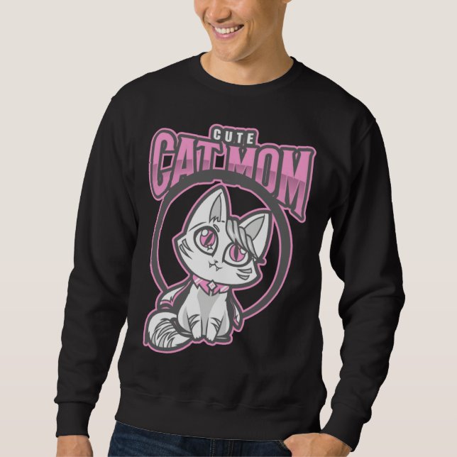 Moletom Cute Cat Mom Cat Best (Frente)