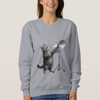 Moletom Cute cat Music Lover gift_Funny Cat Rock Band