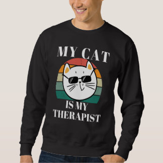 Moletom Cute Cat My Cat is My Therapist