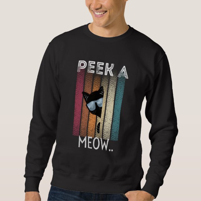 Moletom Cute Cat Peek A Meow (Frente)
