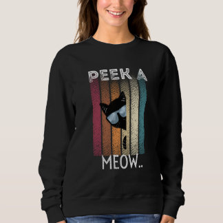 Moletom Cute Cat Peek A Meow