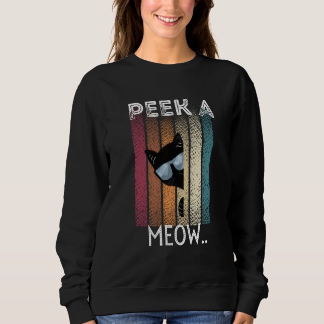 Moletom Cute Cat Peek A Meow (Frente)