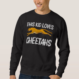Moletom Cute Cheetah For Kids Boys African Safari Wildlife