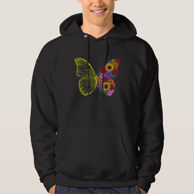 Moletom Cute Colorful Monarch Butterfly Flower  Butterflie (Frente)