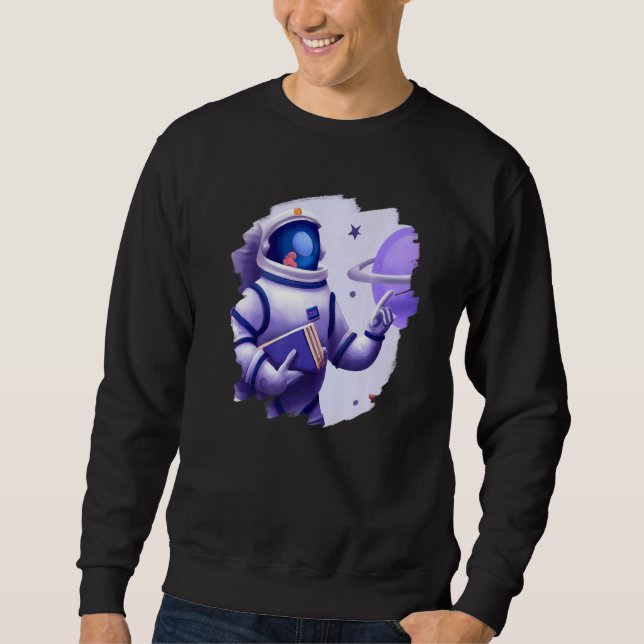 Moletom Cute Cool Astronaut Teacher Student Professor Scho (Frente)