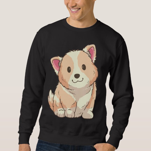 Moletom Cute Corgi 163 (Frente)