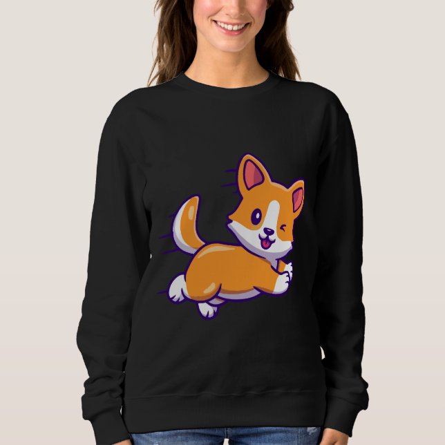 Moletom Cute Corgi 468 (Frente)