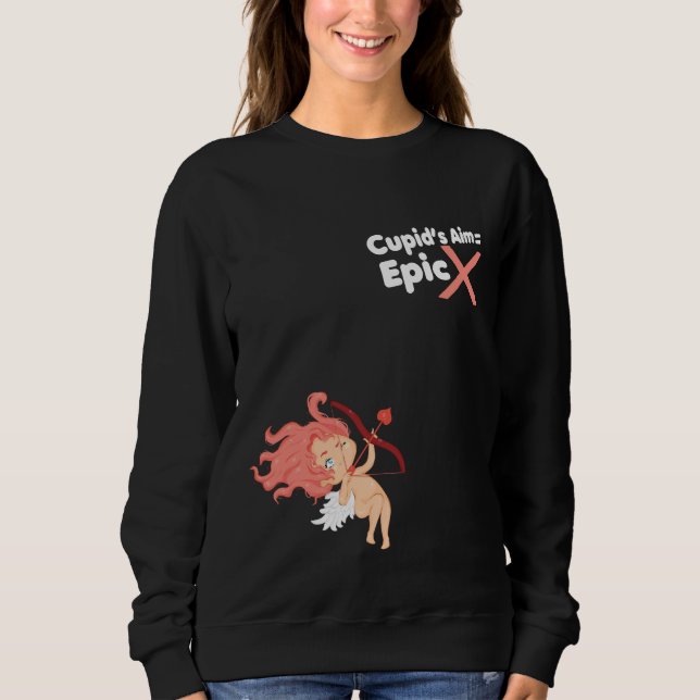 Moletom Cute Cupido de Cabelo Rosa (Frente)