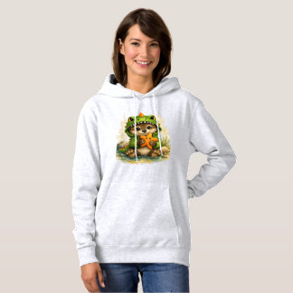 Moletom Cute Dino Otter Hoodie – Kawaii Animal Gift
