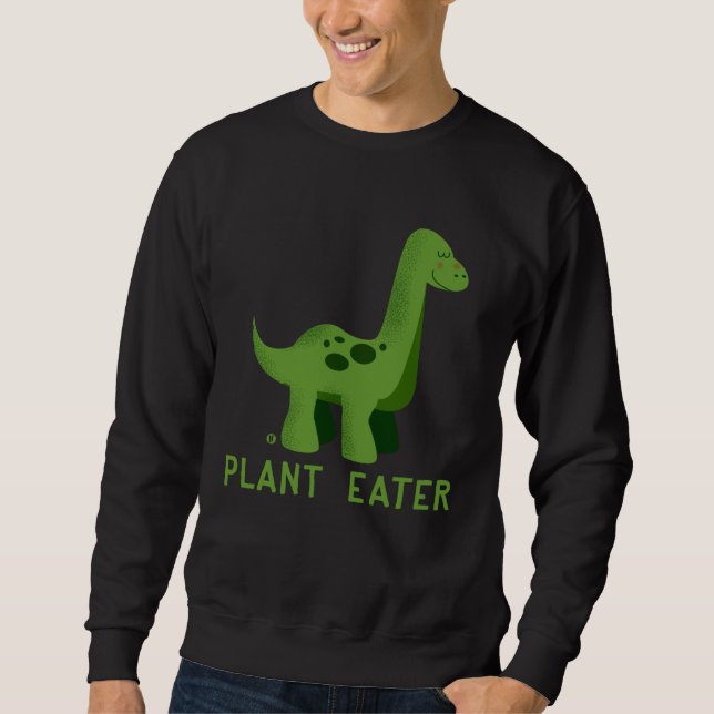 Moletom Cute Dinosaur Herbivores  Vegetarian Vegan (Frente)