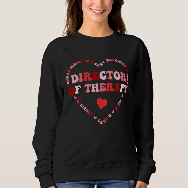 Moletom Cute Director Of Therapy Valentines Day Heart (Frente)