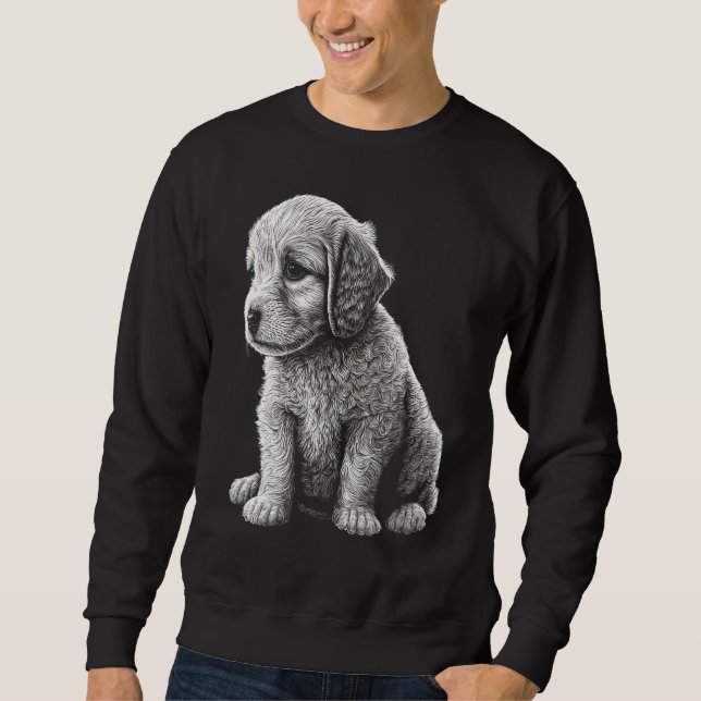 Moletom Cute Dog Graphic Puppy Illustration 1 (Frente)