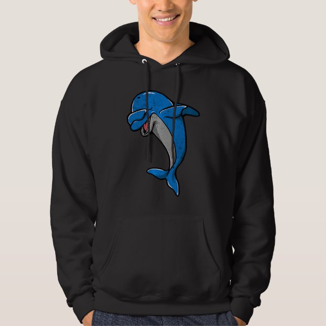 Moletom Cute Dolphins Whales Dabbing Dolphin Whale Boys Gi (Frente)