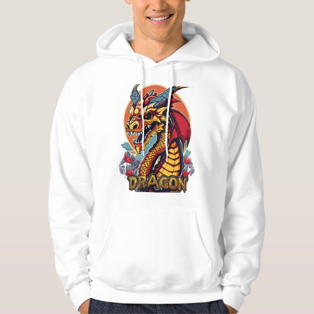 Moletom Cute Dragon Skull Mascot Hoodies  (Frente)