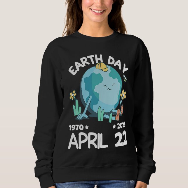 Moletom cute earth day 53rd anniversary earth day  13 (Frente)