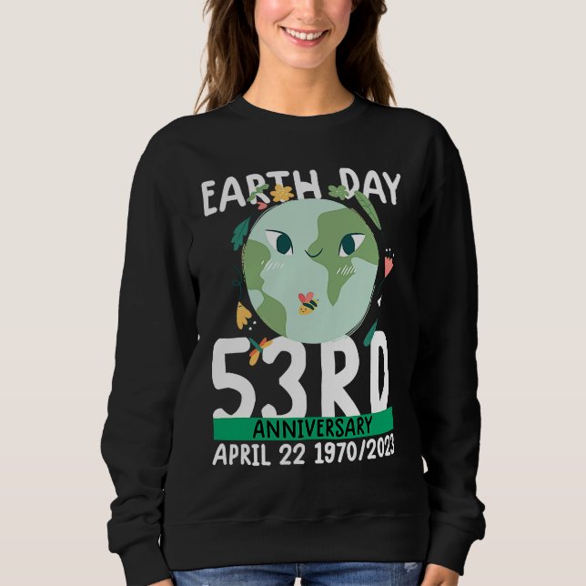 Moletom cute earth day  53rd anniversary earth day   2 (Frente)