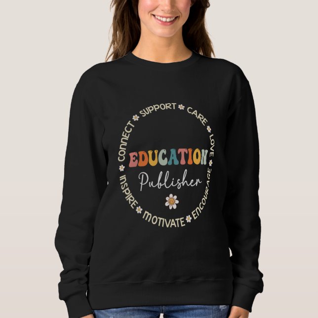 Moletom Cute Education Publisher Squad Appreciation back t (Frente)