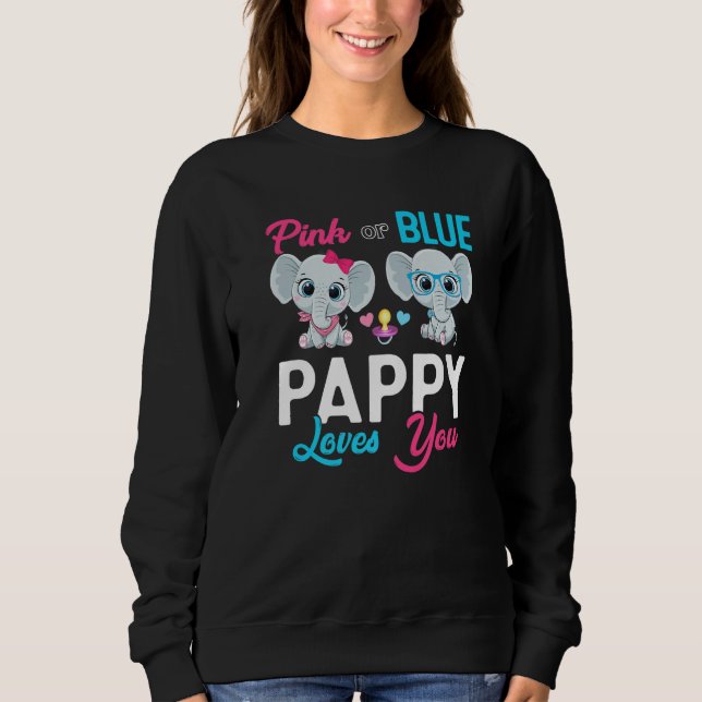 Moletom Cute Elephant Keeper Of The Gender Pappy Loves You (Frente)