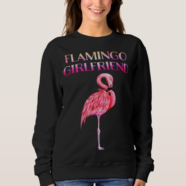 Moletom Cute Flamingo Girlfriend Awesome  Luxury  for men  (Frente)