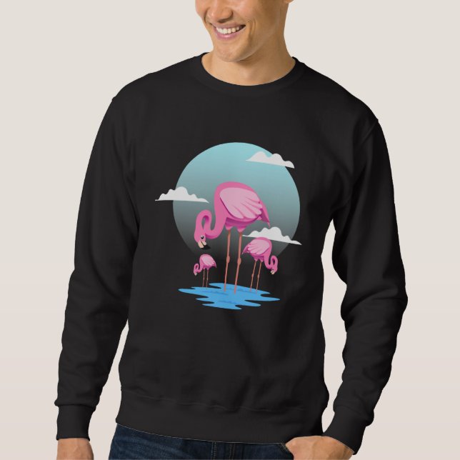 Moletom Cute Flamingo Zoo Bird Watcher (Frente)