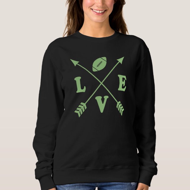 Moletom Cute Football Graphic Trendy Arrow Football Life M (Frente)