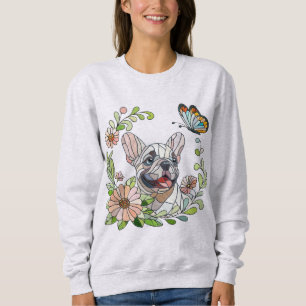 Moletom Cute French Bulldog Puppy - mosaico pastel
