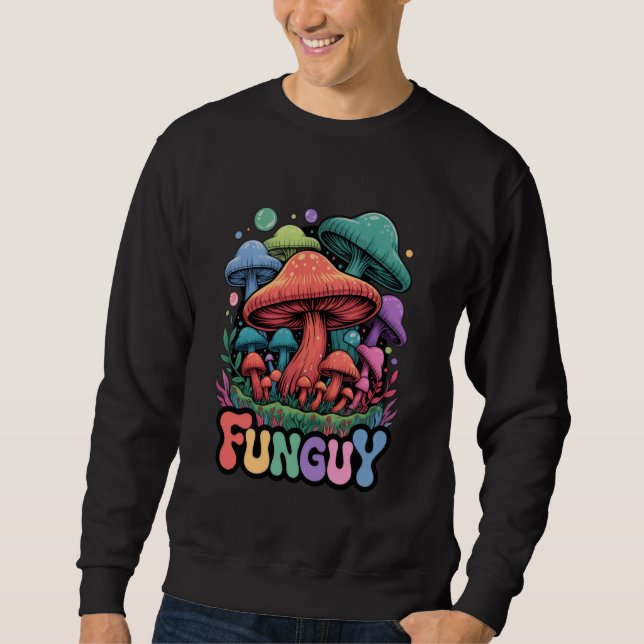 Moletom Cute Fungi Fun Guy Mushroom Pun Kawaii Pastel Aest (Frente)